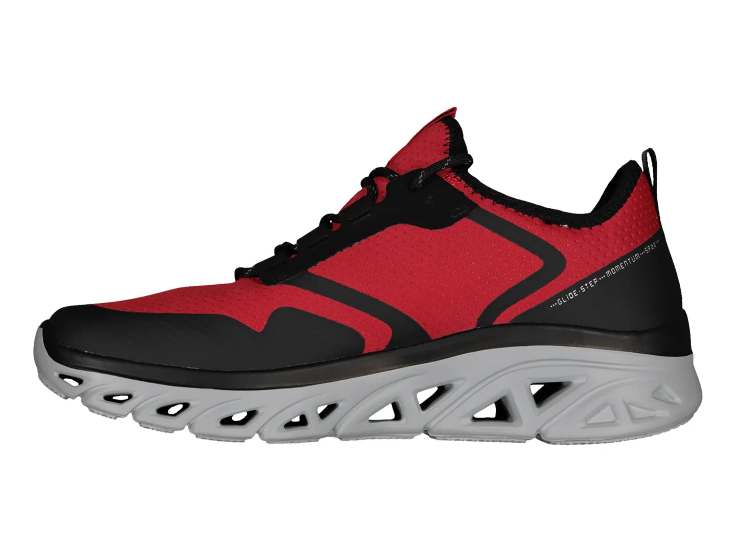 Tenis Skechers Glide Step Sport Negro con Rojo para Hombre