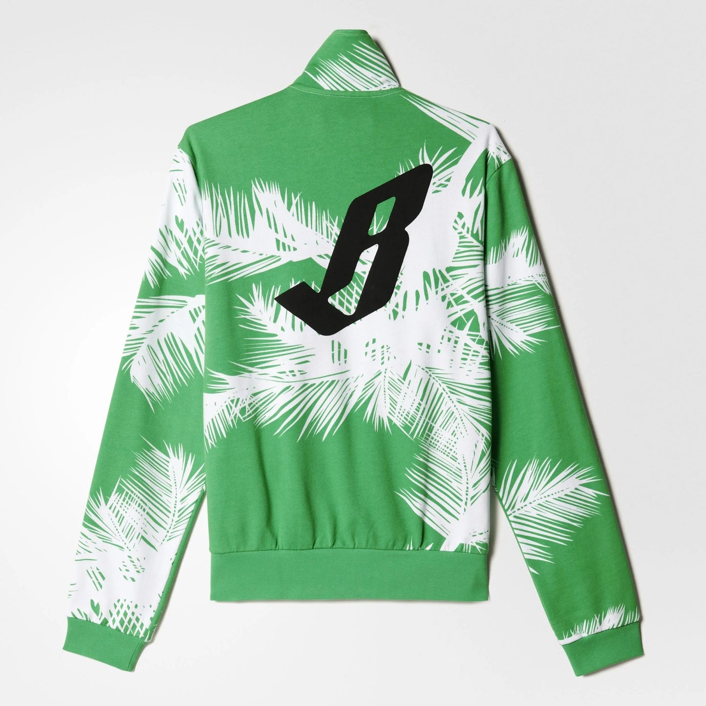 Pharrell Williams BBC Track Jacket Palm Trees Mens White VIvid Green