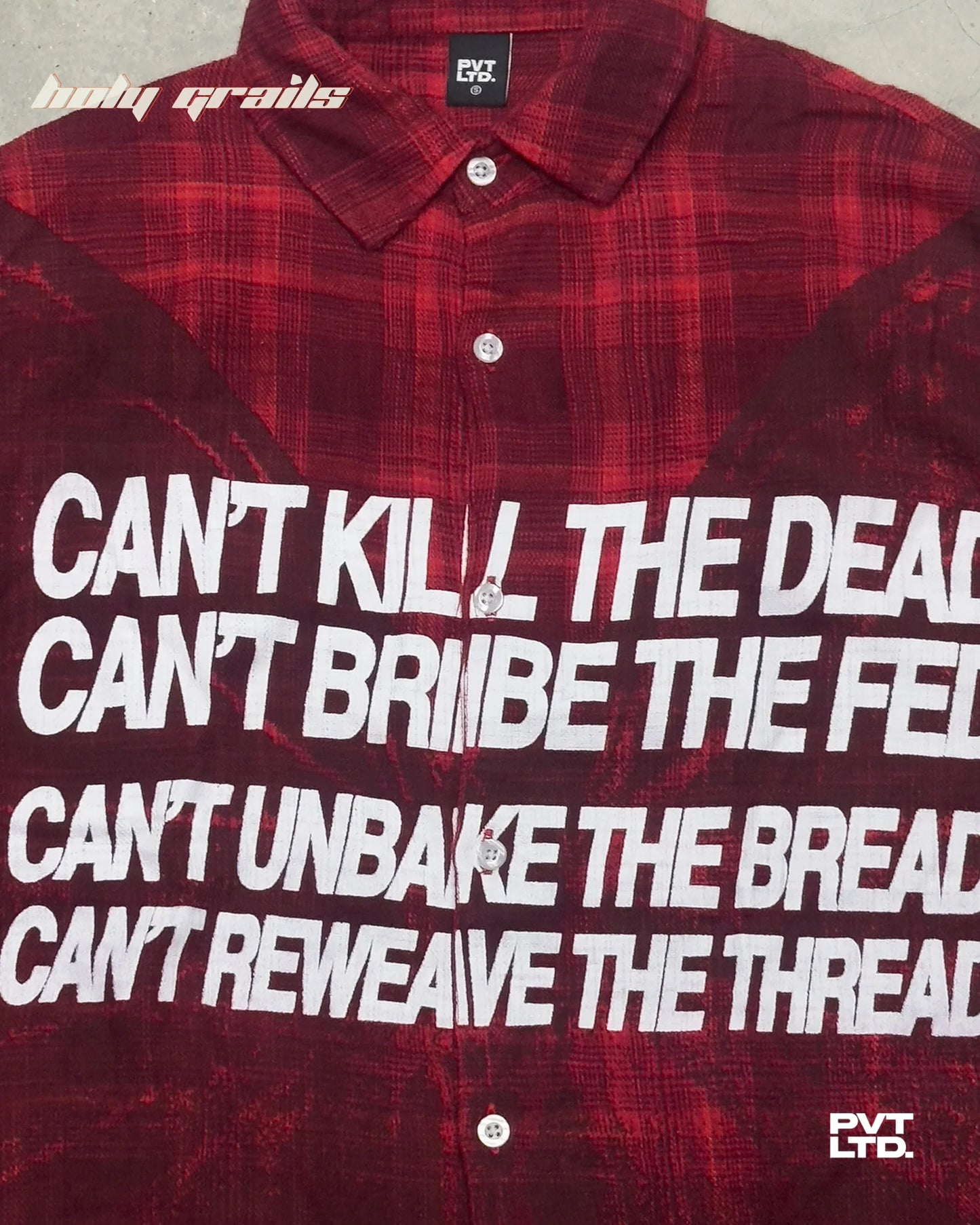 The Butterfly Red Flannel Shirt HG x Pvt Ltd