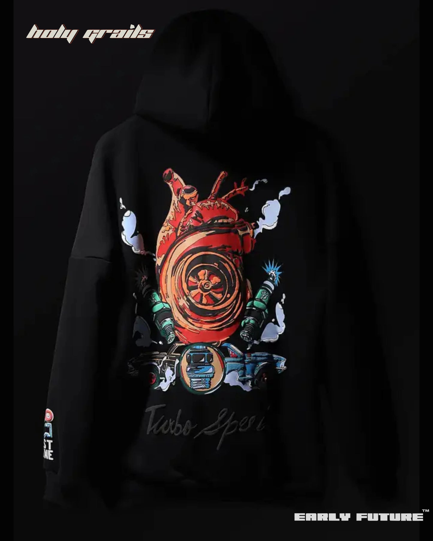 Turbo Speed Jet Black Hoodie HG x Early Future