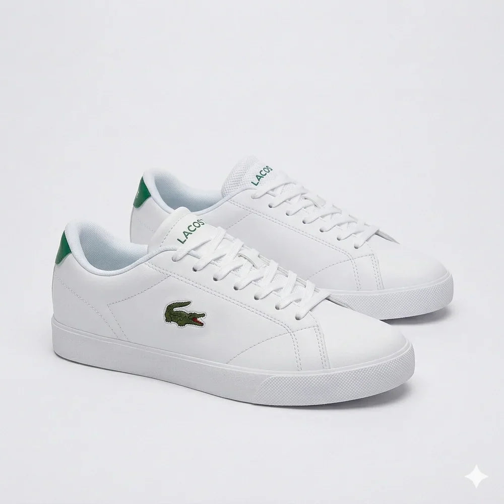 Lacoste Lerond Pro Sneakers Homme Blanc Vert Élégance Confort