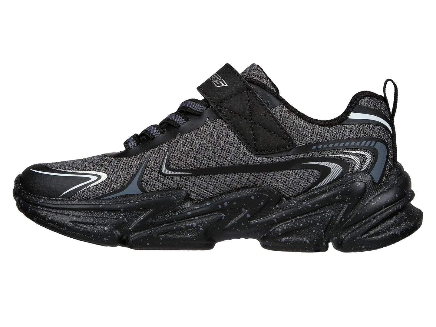Tenis Skechers Wavetronic Gris y Negro para Niño
