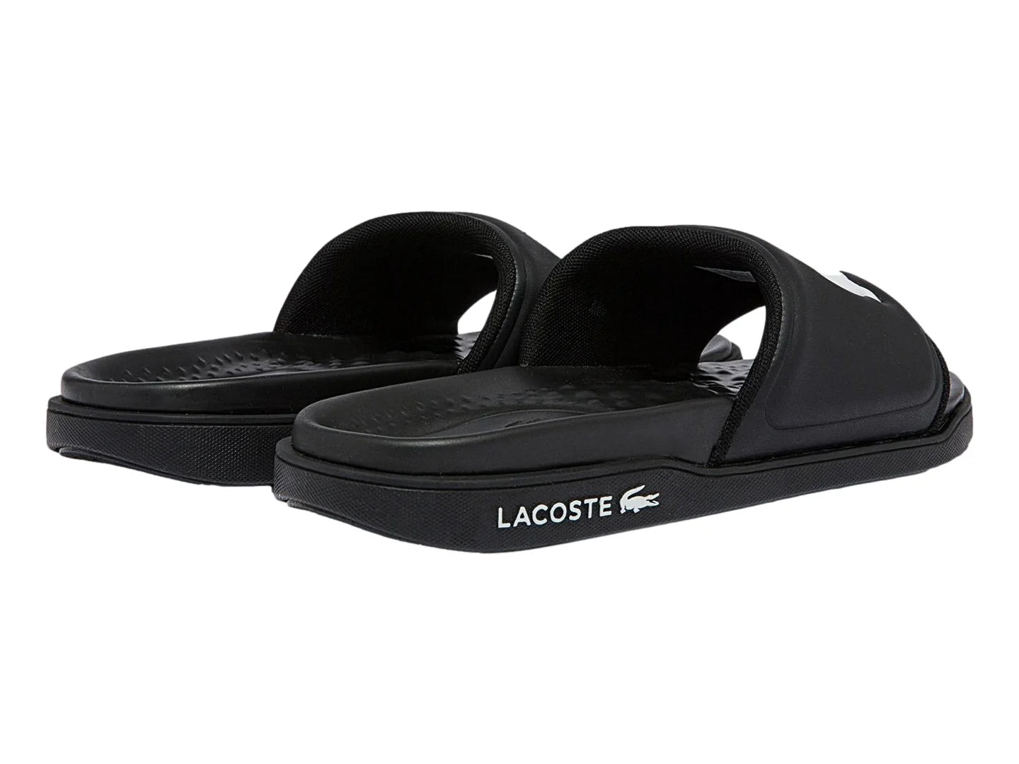 Sandalias Lacoste Croco Dualiste Negro y Blanco para Mujer