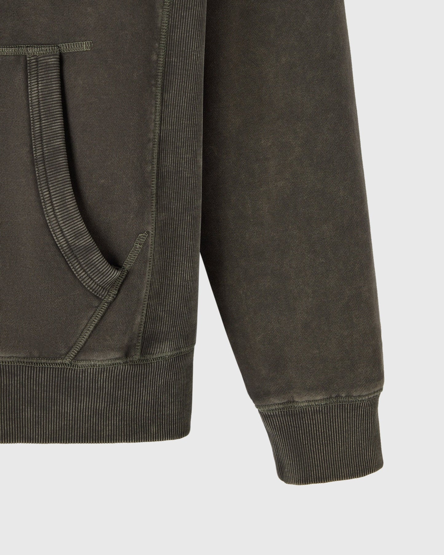 Muskoka Raglan Full Zip Hoodie Deep Olive