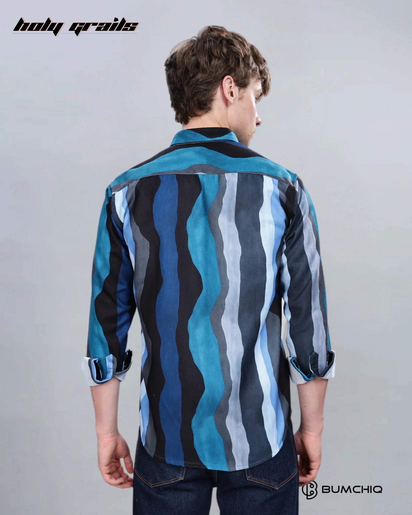 Blue Wavy Overshirt HG x Bumchiq