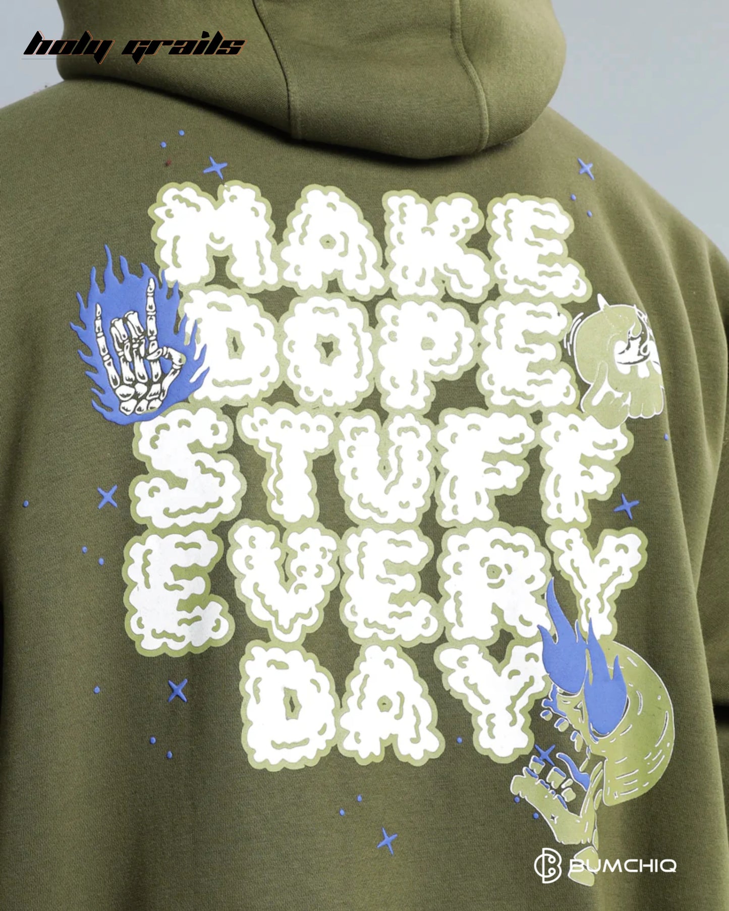 Dope Olive Green Hoodie HG x Bumchiq