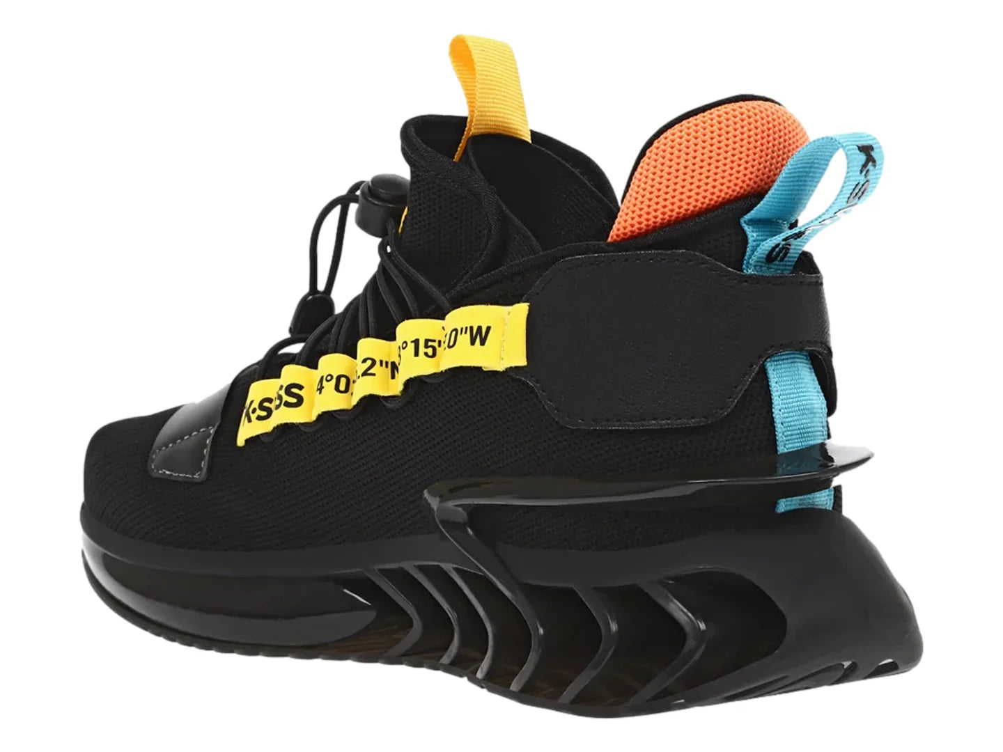 Tenis K SWISS Panthera Negro con Amarillo para Hombre