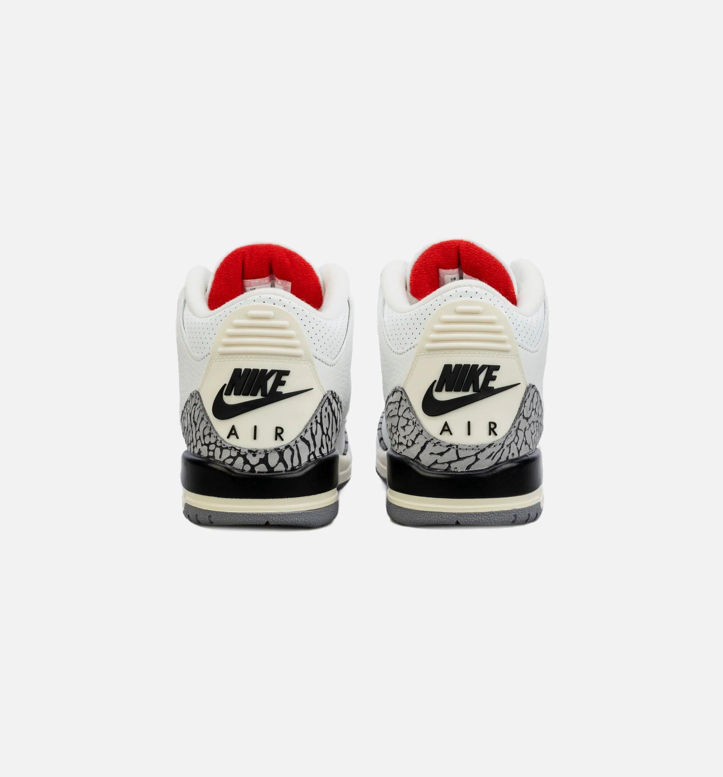 Air Jordan 3 Retro White Cement Reimagined Grade School Lifestyle Shoe White Red Grey