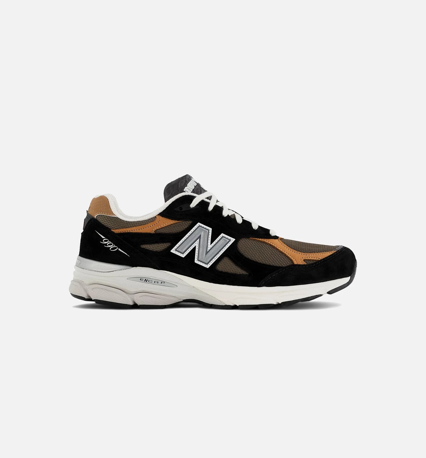 MADE in USA 990v3 Mens Lifestyle Shoe Black Beige