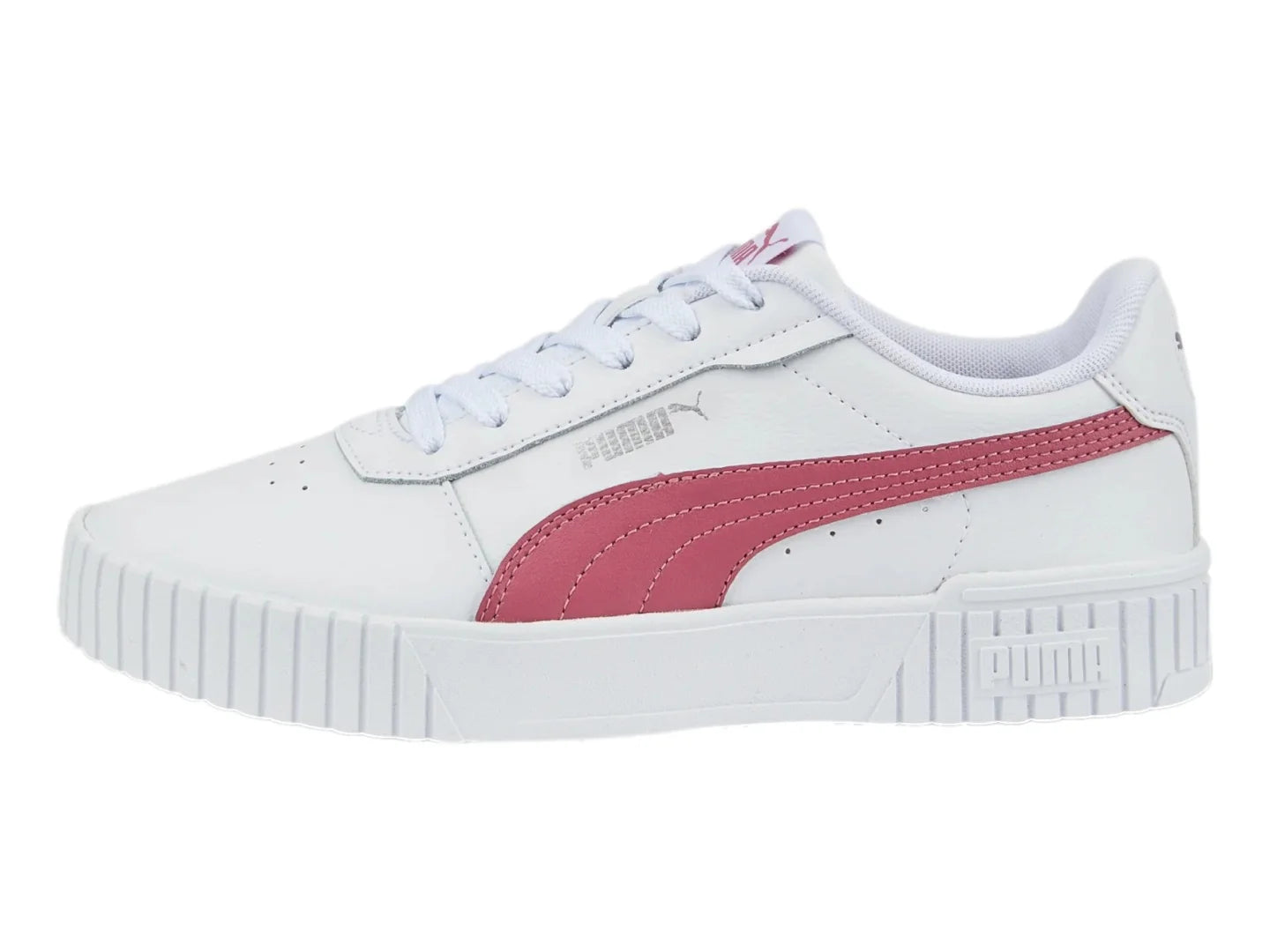 Tenis PUMA Carina 20 Blanco y Rosa para Mujer
