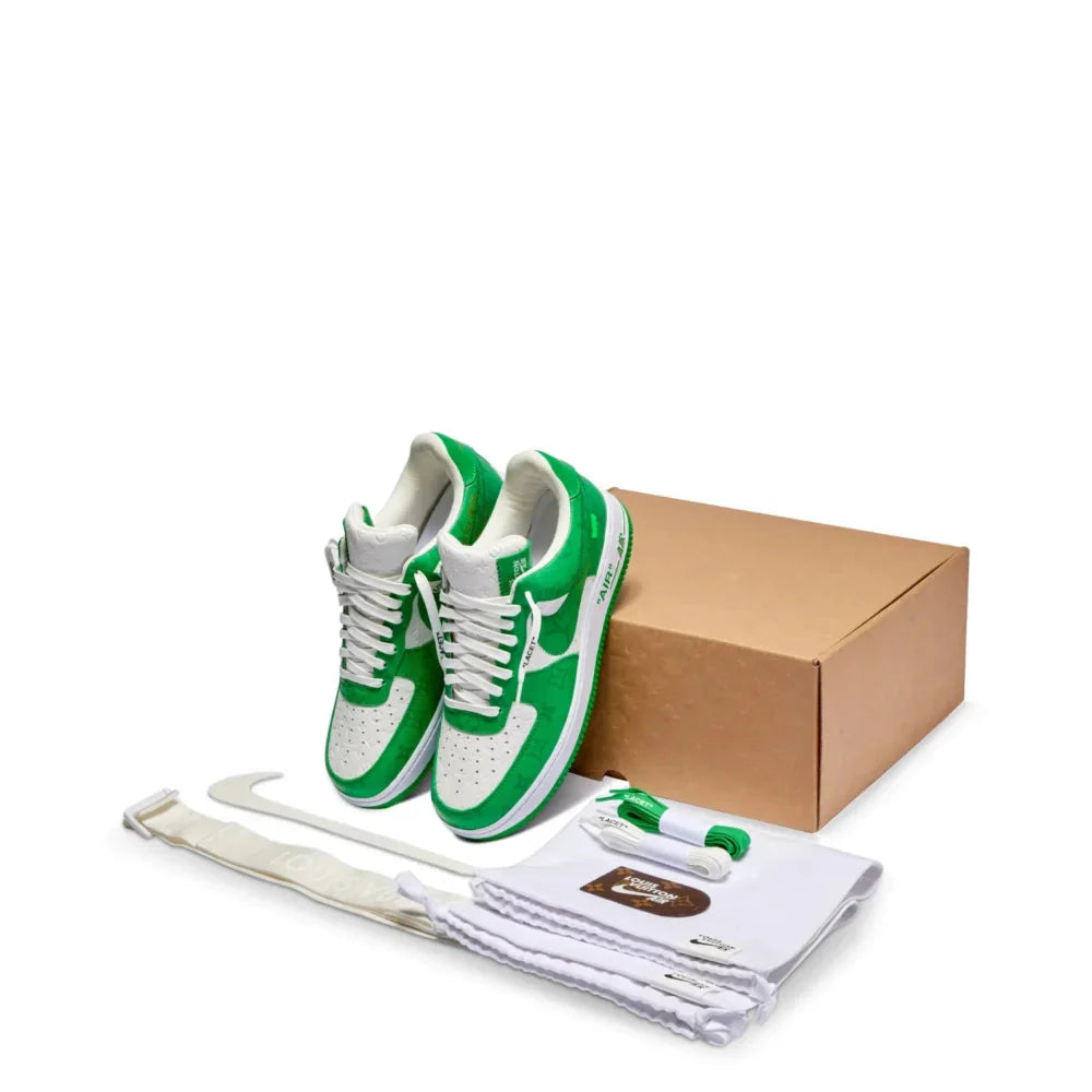 Louis Vuitton x Nike Air Force 1 Low By Virgil Abloh White Green