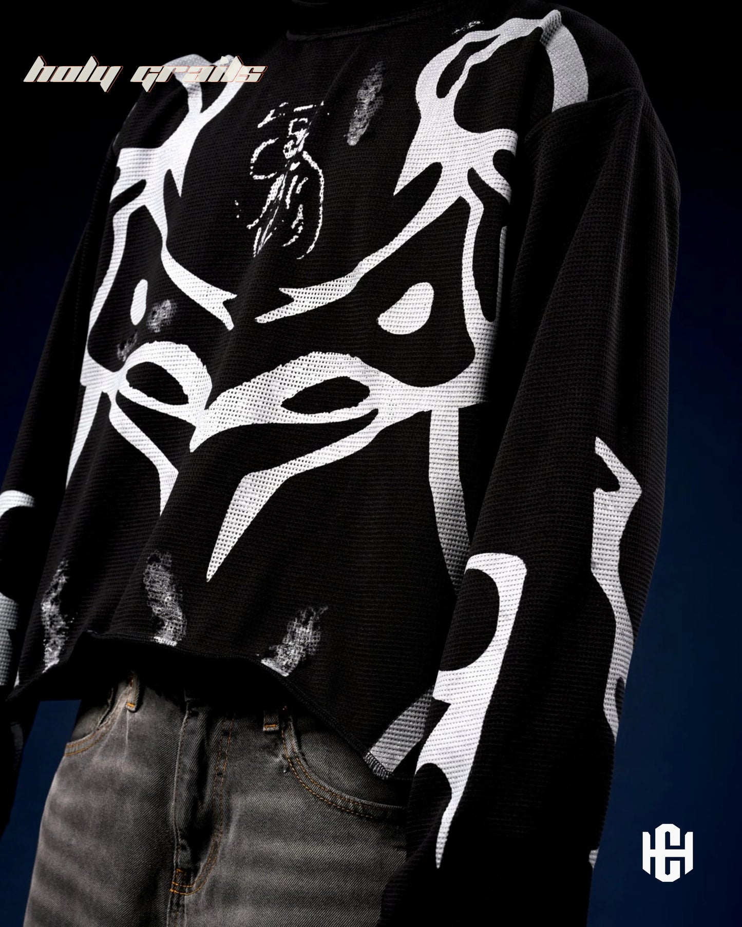 Veilborn Knit Full Sleeve Crewneck Tee HG x Charactr