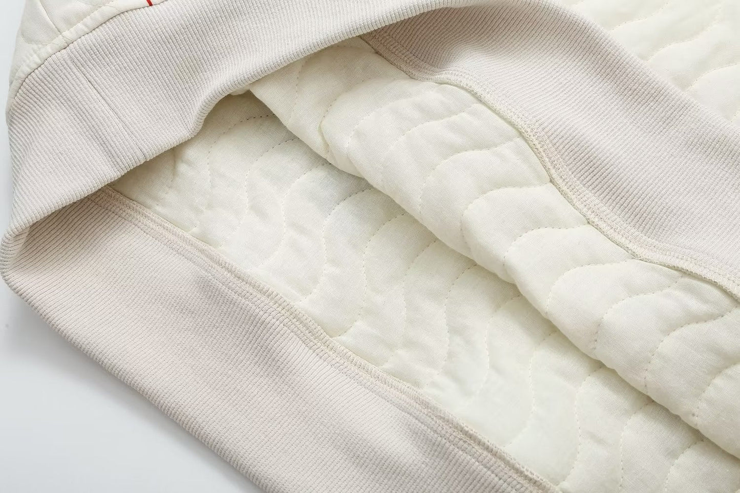 Pictographs Quilted Sweatshirt