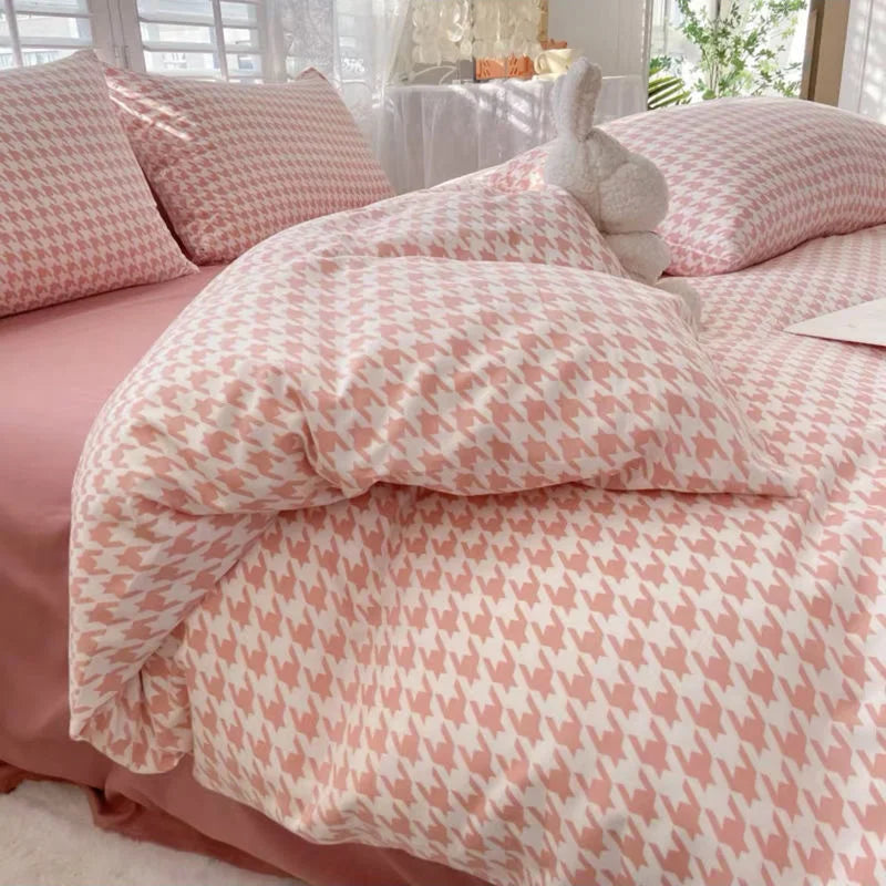 Ins Nordic Butterfly Bedding Set Flat Bed Sheet Duvet Cover Twin Full Queen Nordic Bed Linen Boy Girl Bedding Sets