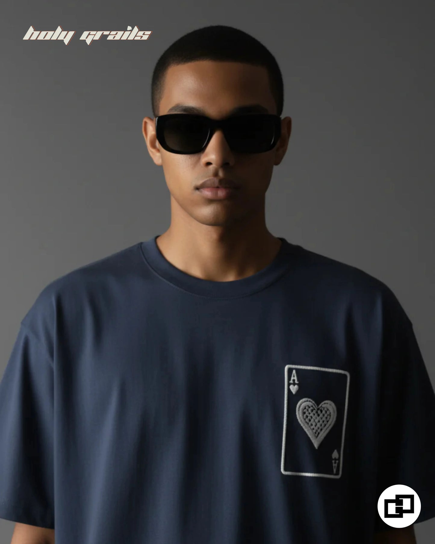 Biggest Fan Blue Oversize Tee HG x Grey Hound