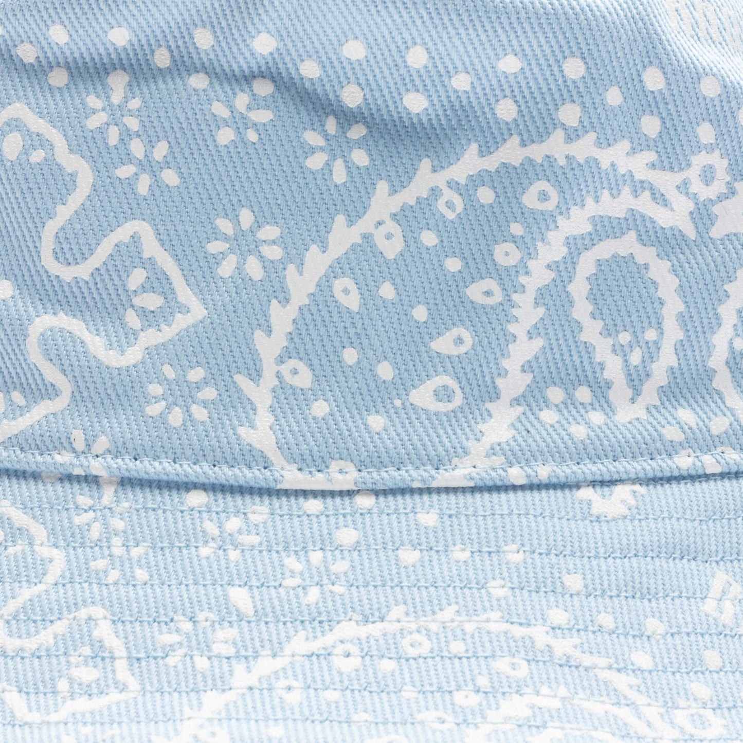 Bandana Canvas Bucket Hat Blue White