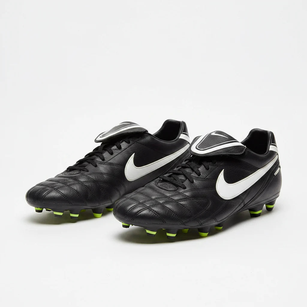 Nike Tiempo Legend III FG Soccer Cleats Black White