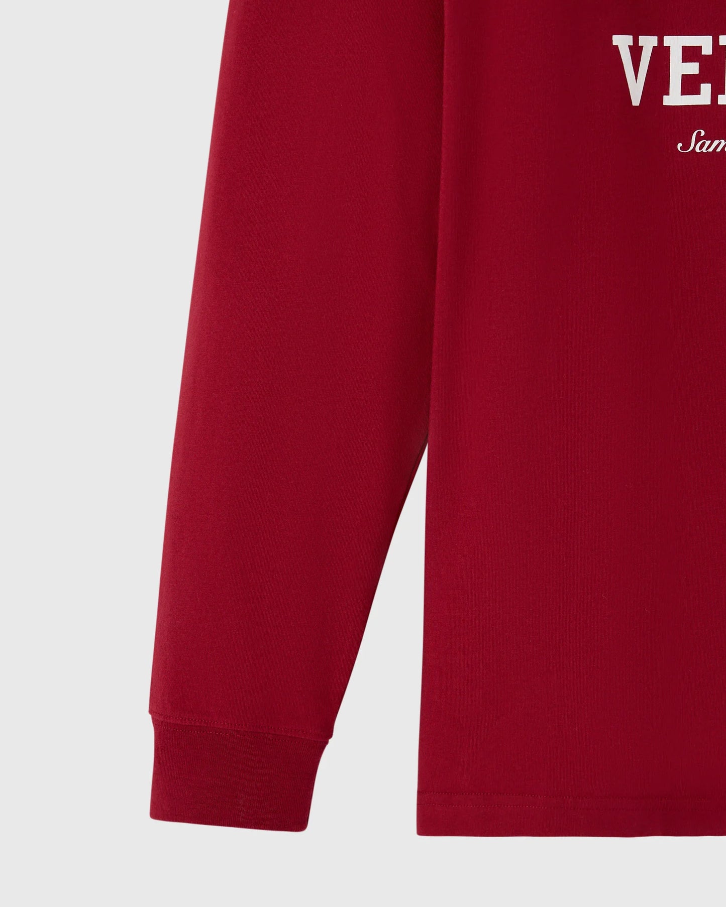Collegiate Long Sleeve Tee Deep Red