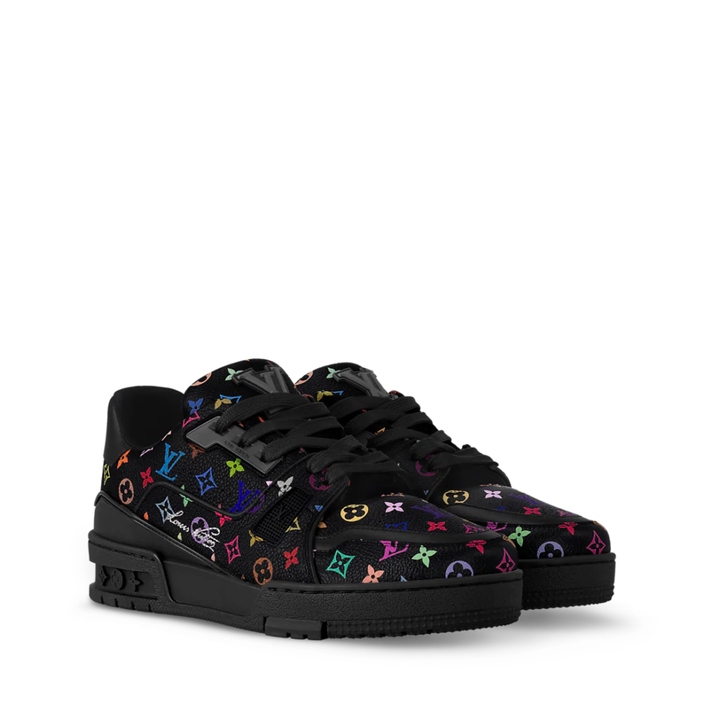 Louis Vuitton LV Trainer Sneaker Black Murakami 2025 Collection