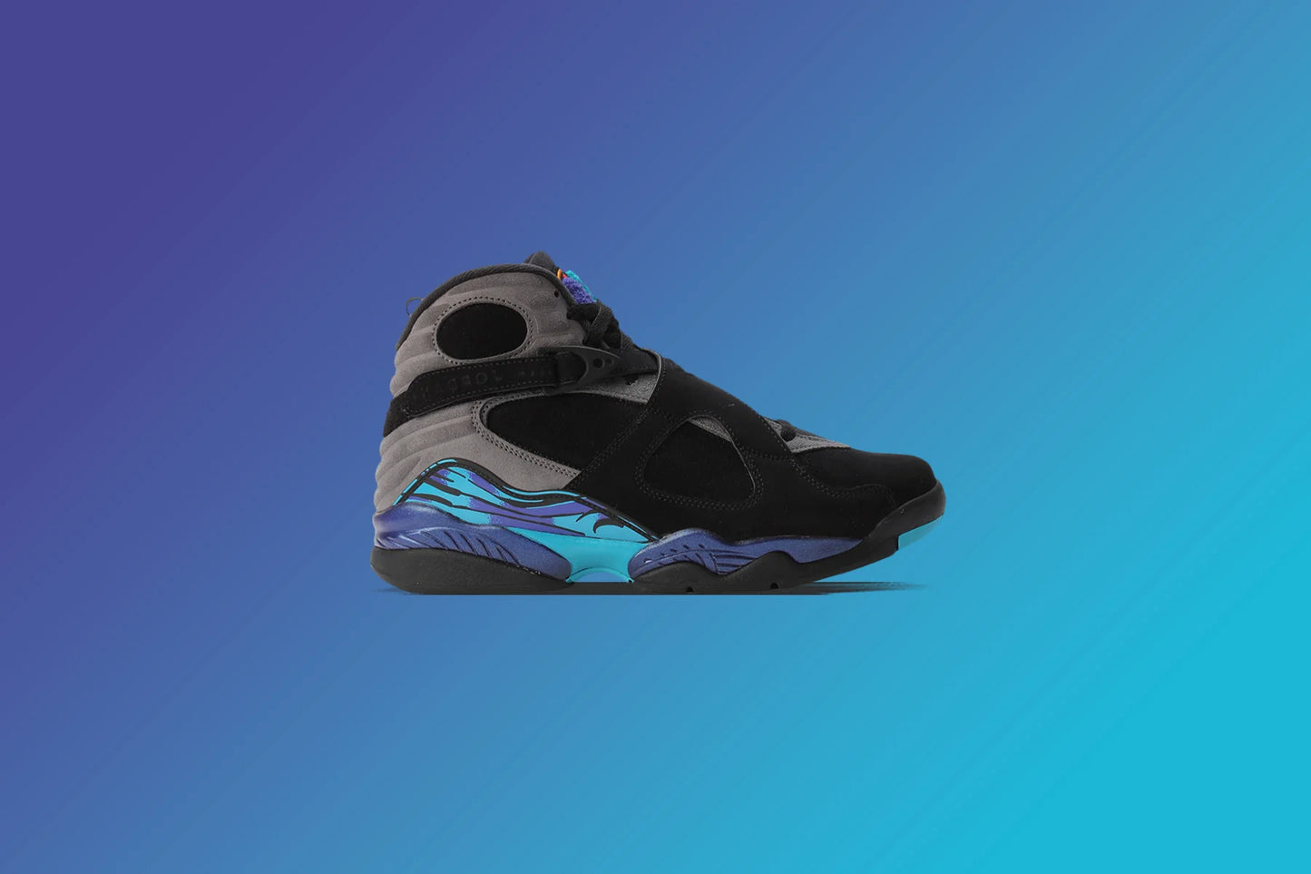 Air Jordan 8 Retro Aqua GS Black Multi Color