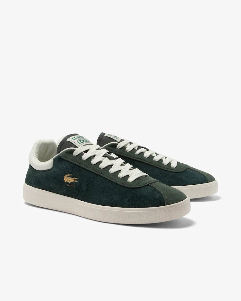 Lacoste Baseshot Premium Suede Vert Foncé Blanc