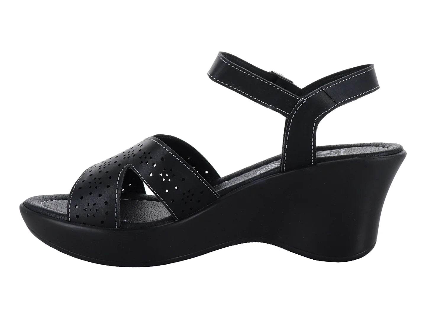 Sandalias Luna Rosa Negro para Mujer