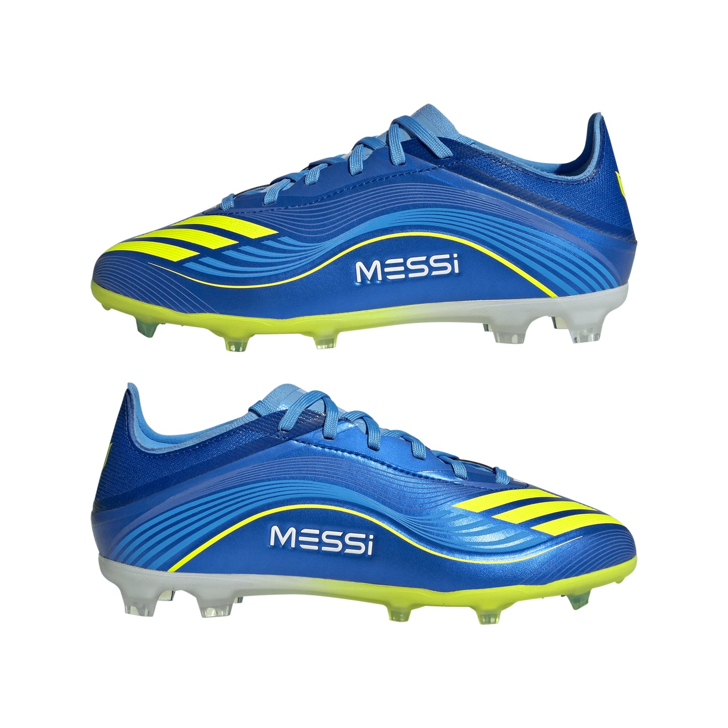 adidas F50 Messi Elite FG Youth Soccer Cleats Royal Blue Yellow Blue
