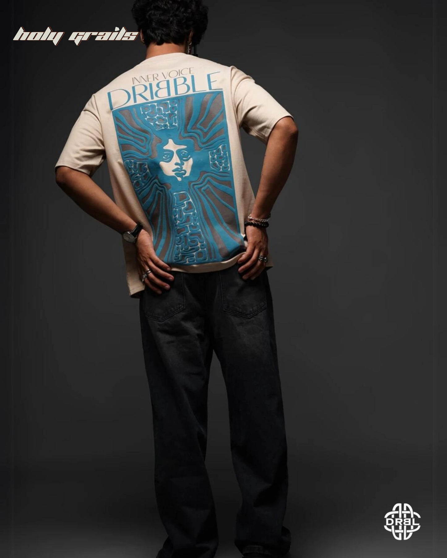 Elevated Echos Vanilla Beige Tee HG x DRBL