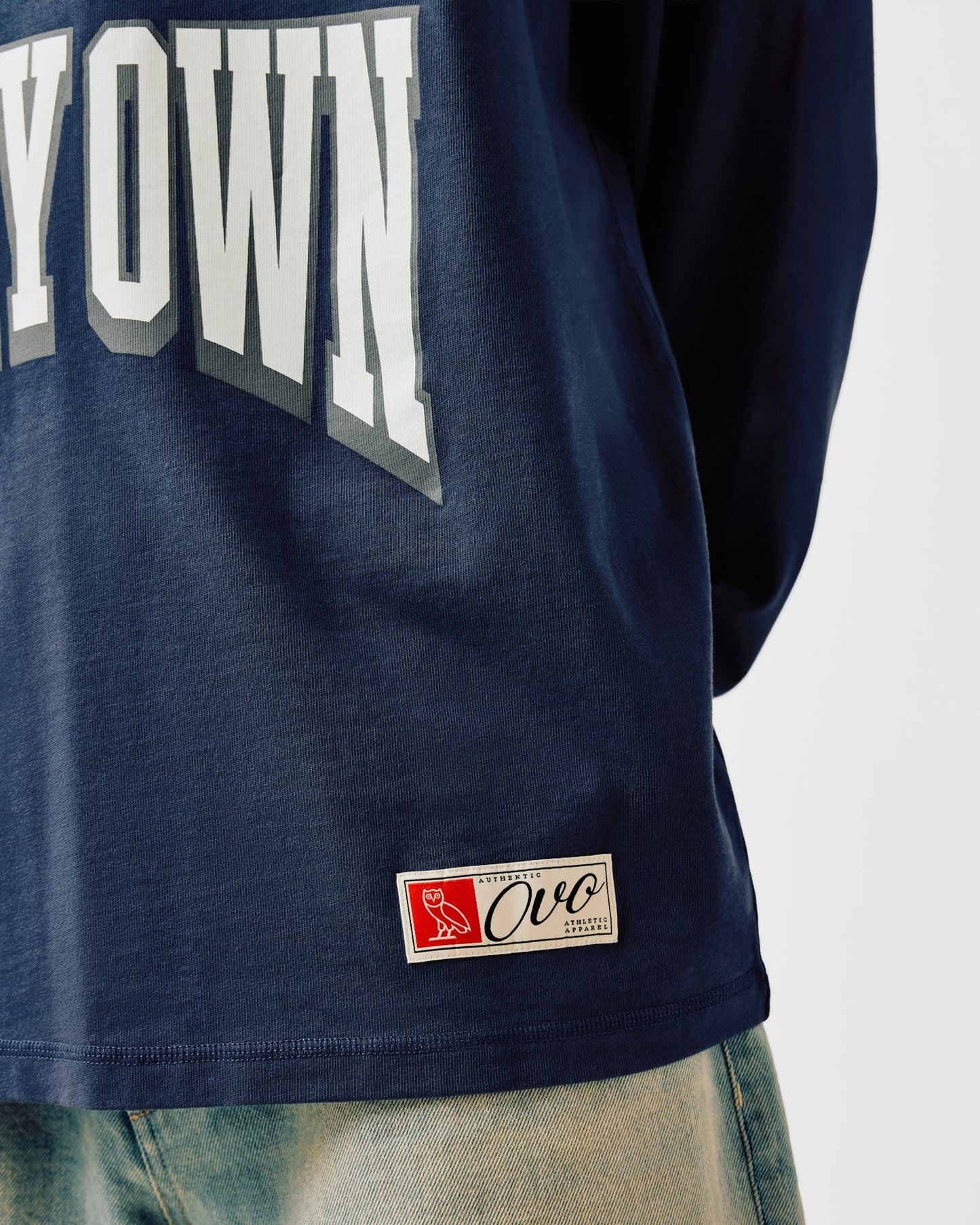 Heritage Long Sleeve Football Tee Cream