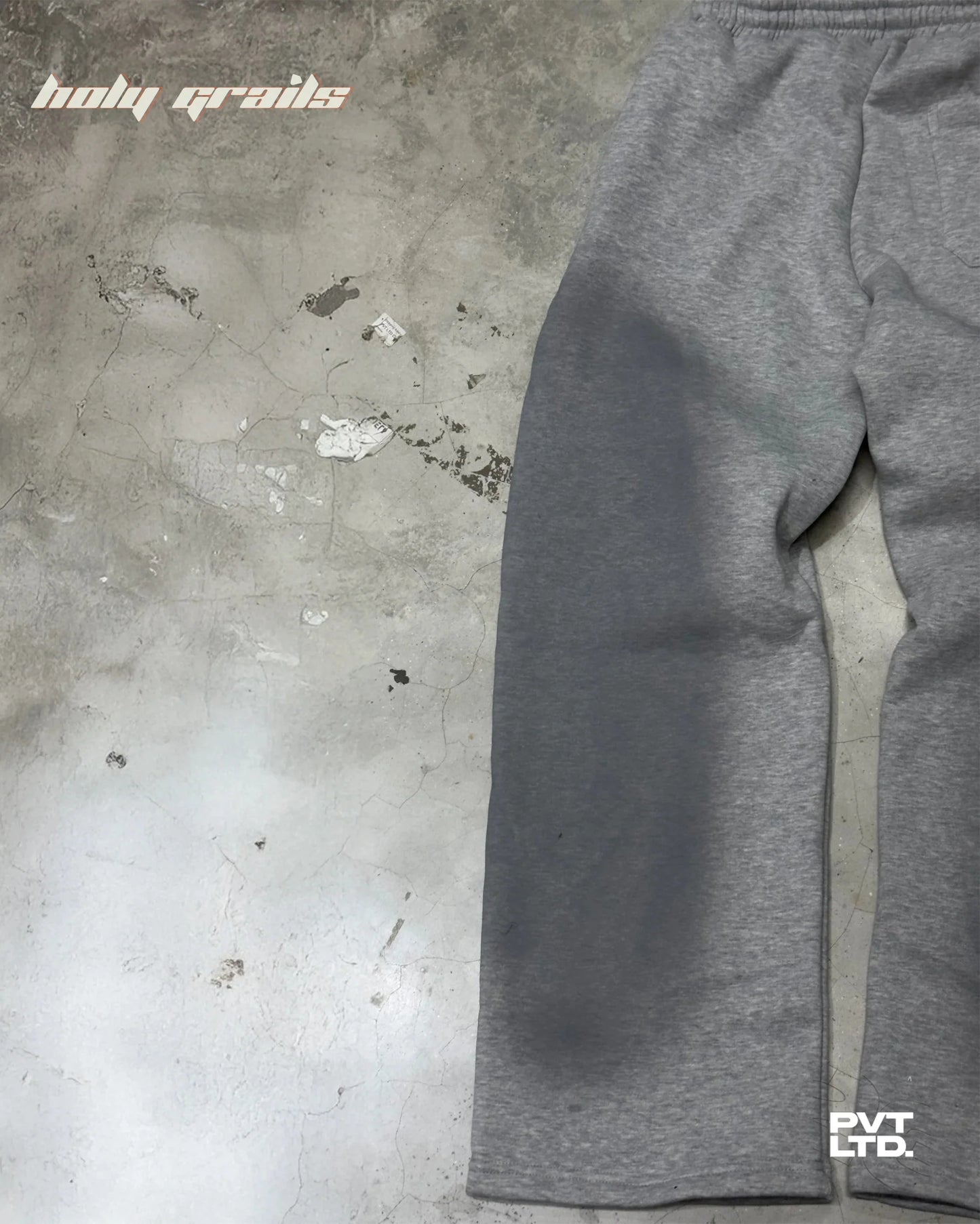 Pvt Grey Spray Track Pants HG x Pvt Ltd