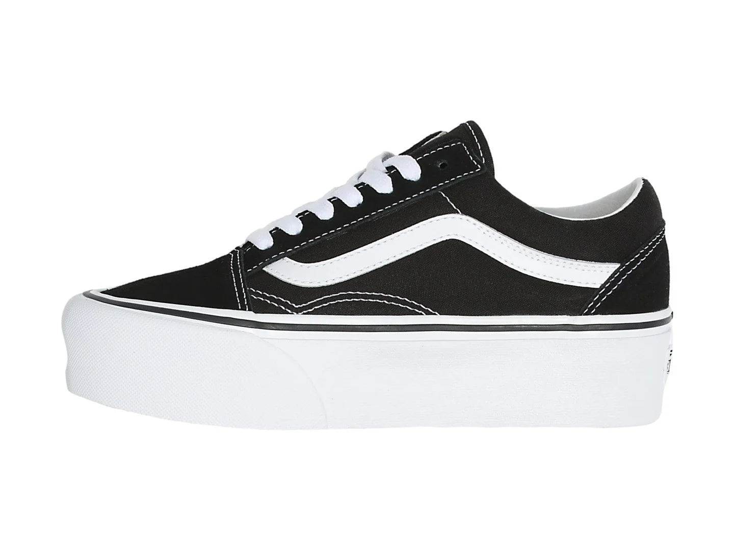Tenis Vans Old Skool Stackform Negro y Blanco para Mujer