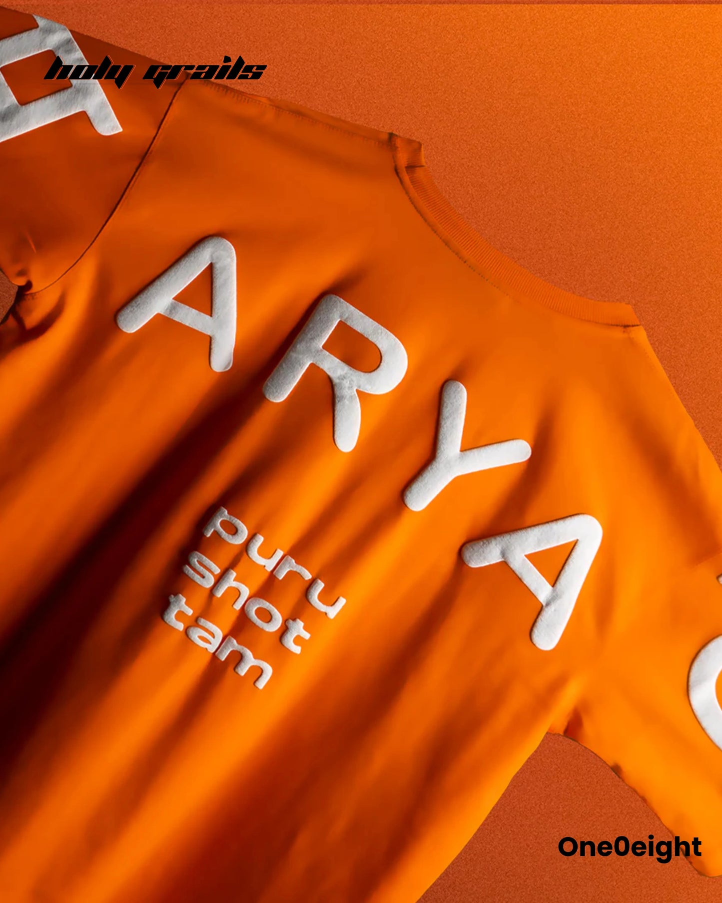Maryada Orange Oversize Tee HG x One0eight