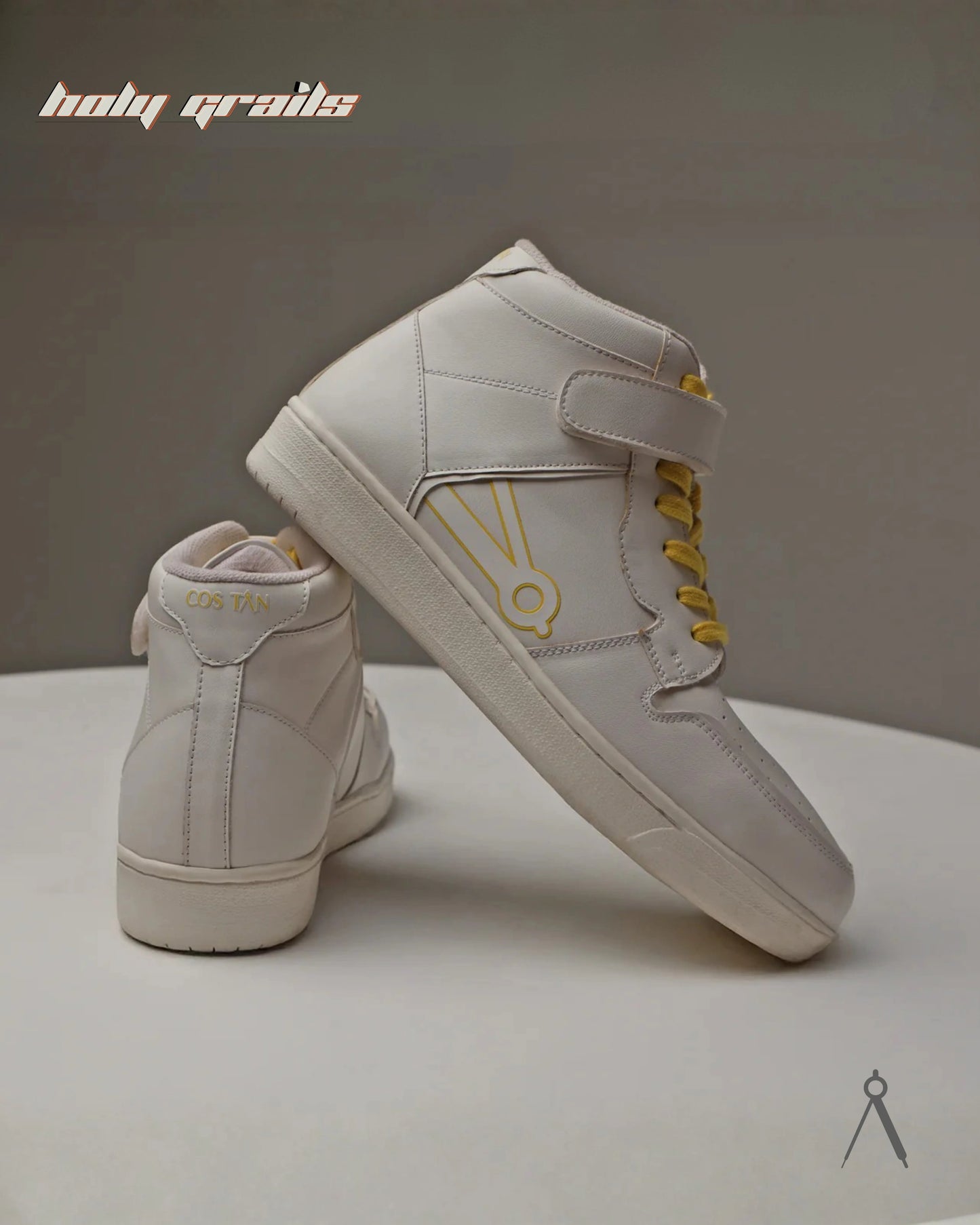 Vector White Yellow Accent High Sneakers HG x Cos Tan