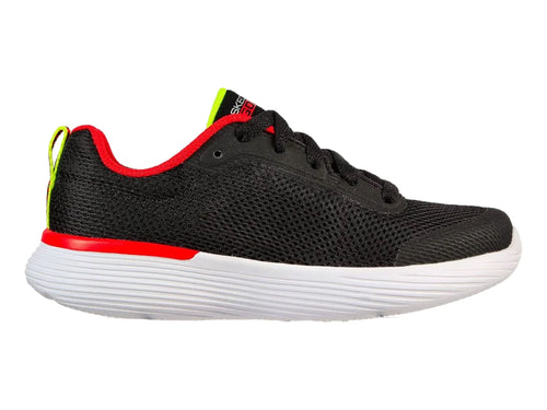 Tenis Skechers Negro y Rojo para Niño