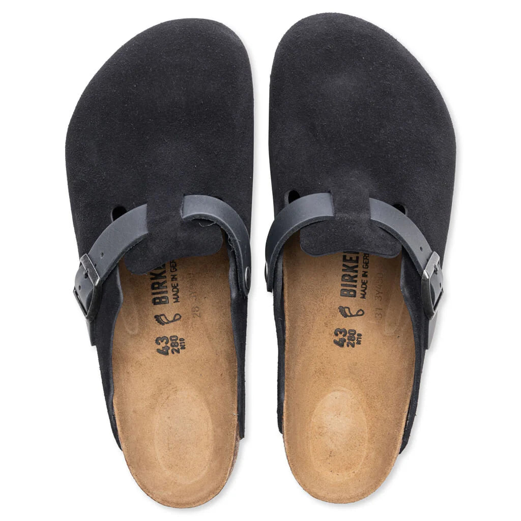 Boston Mixed Leather Midnight