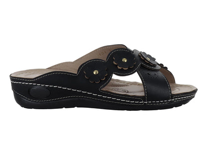 Sandalias Plataforma Confort MeliAna Color Negro para Mujer