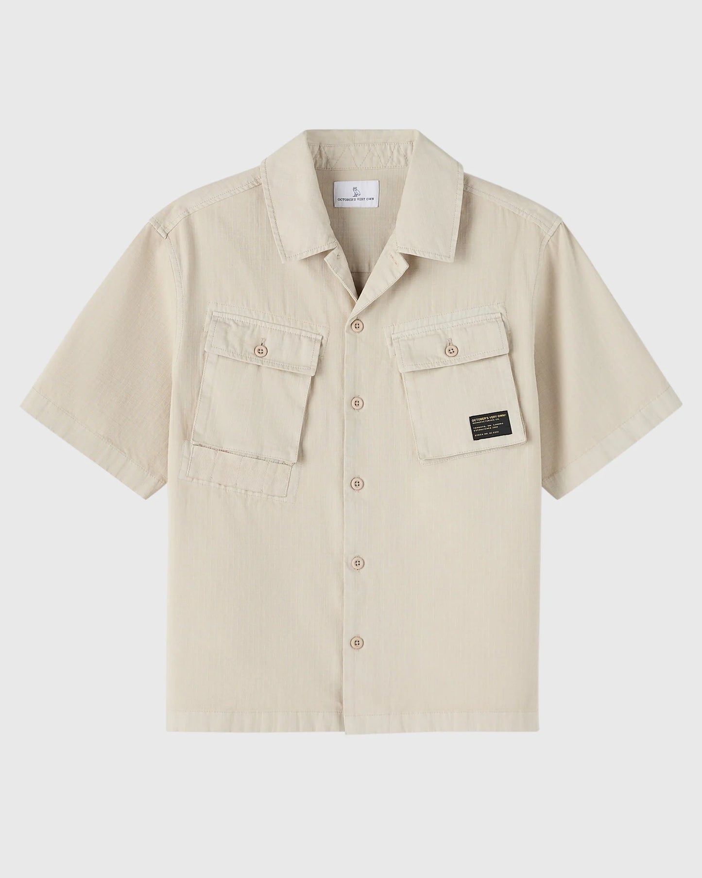 Linen Ripstop Camp Shirt Sandstone