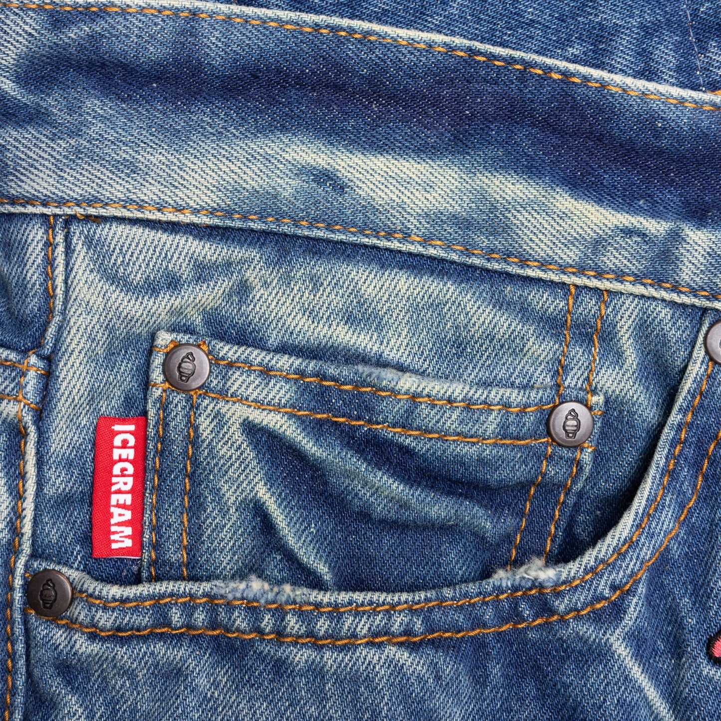 All Caps Strawberry Fit Jeans Faded