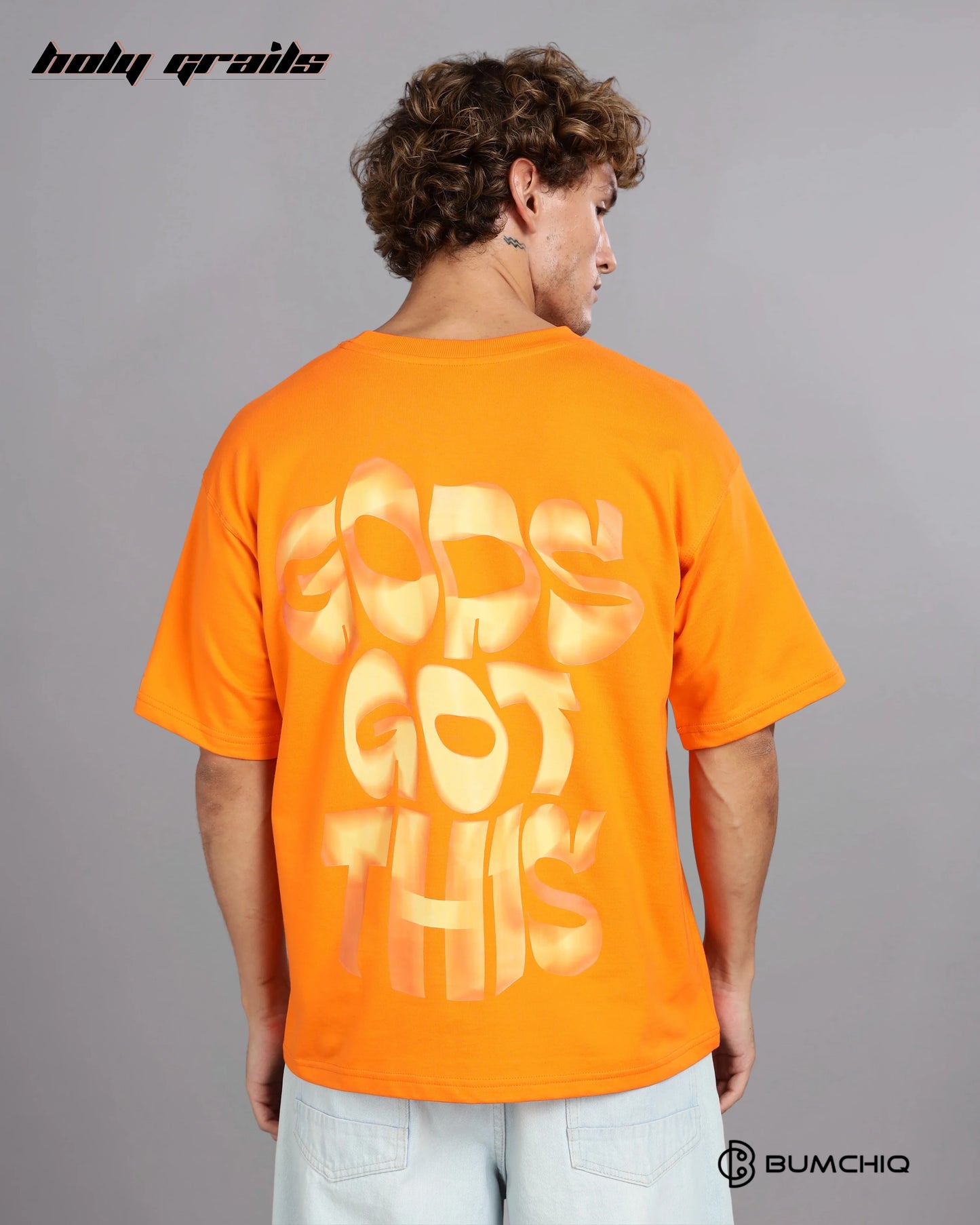 Gods Got This Orange Oversize Tee HG x Bumchiq