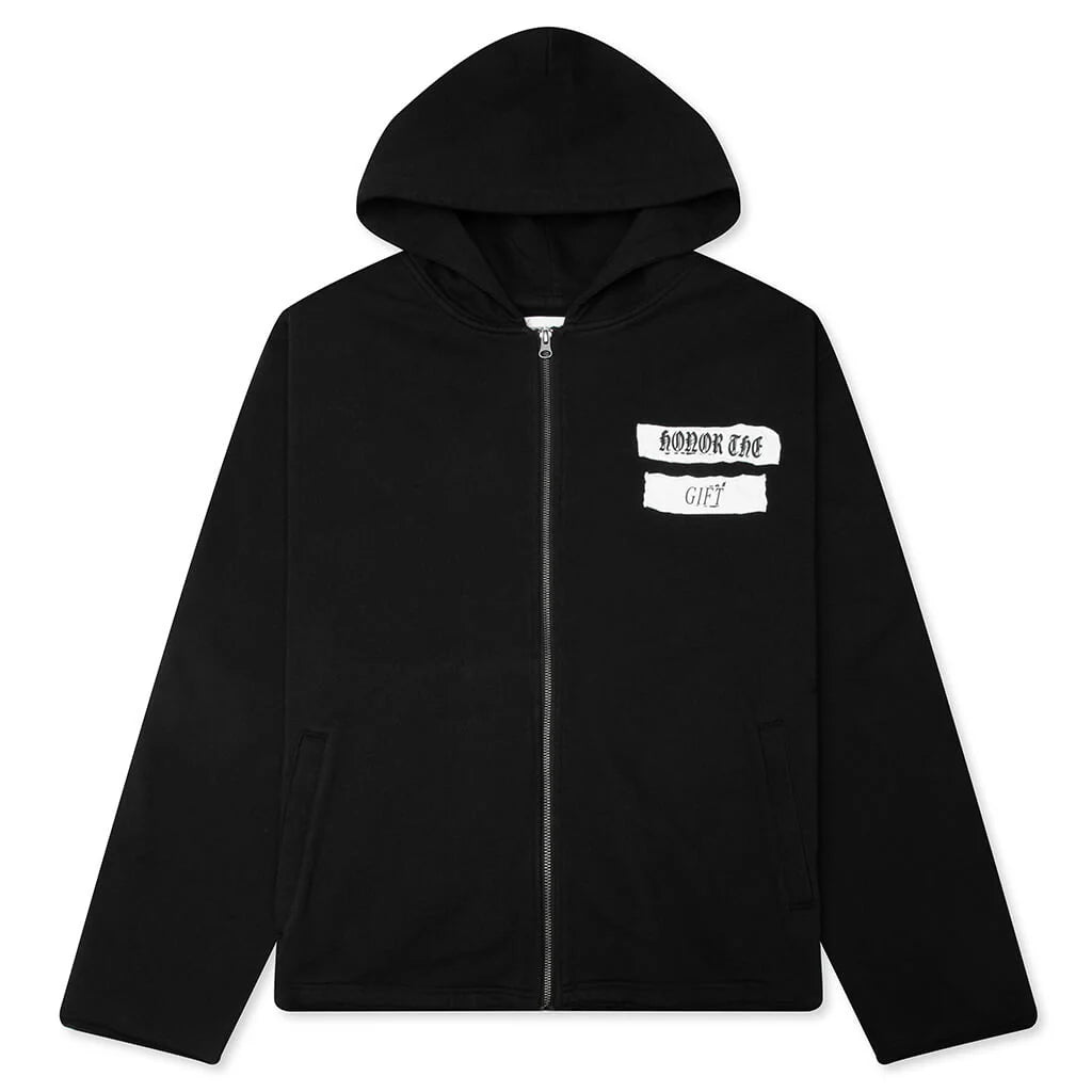 Running Shit Since 1988 Zip Hoodie Black