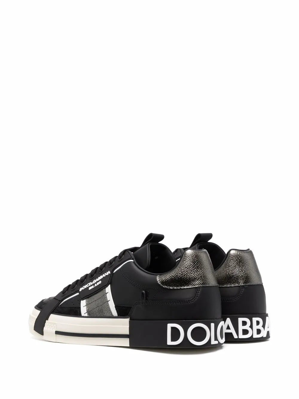 DG Calfskin 2zero Custom Sneakers With Contrasting Details