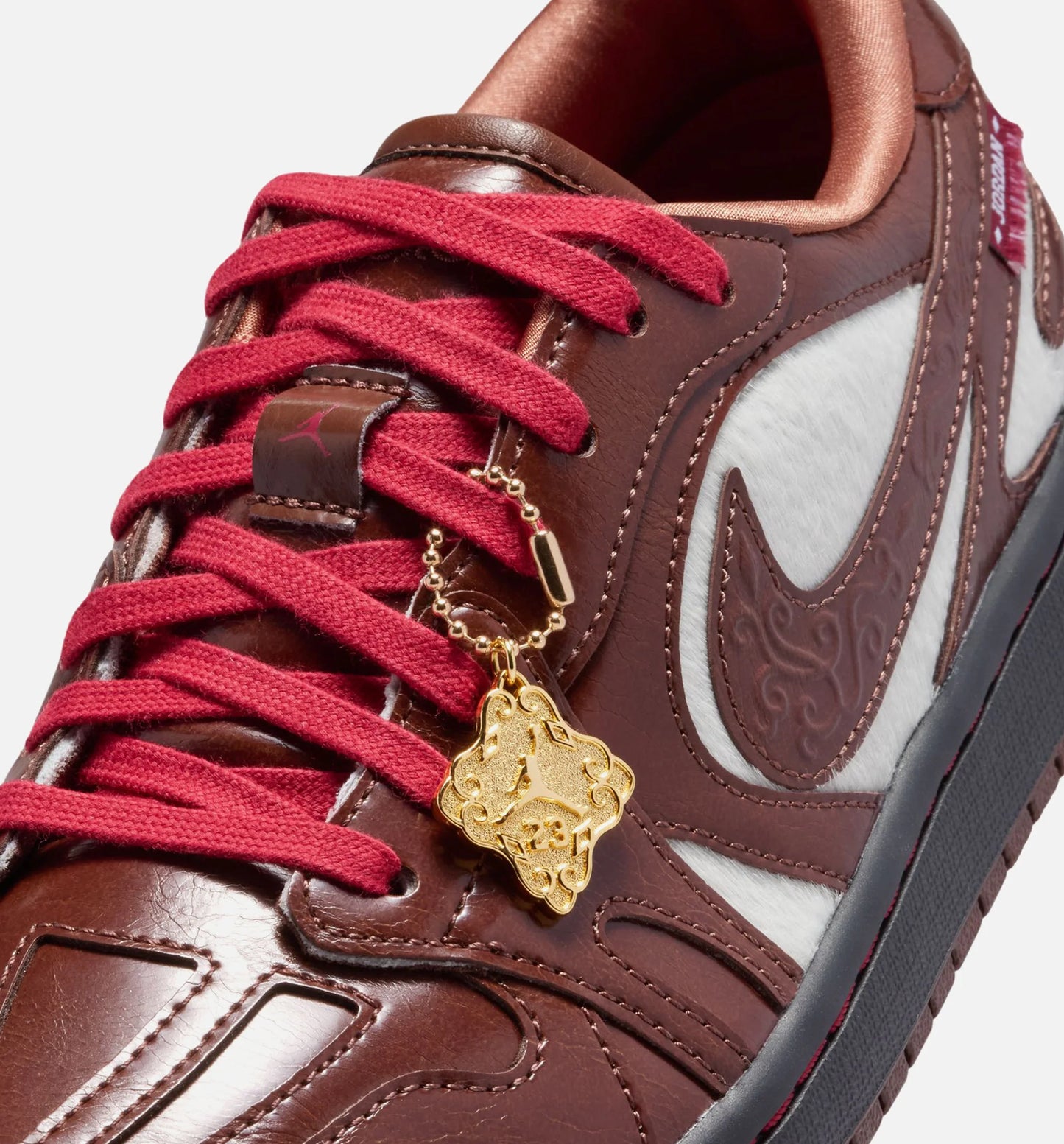 Air Jordan 1 Low Lunar New Year Womens Lifestyle Shoe Light Chocolate Light Chocolate Black