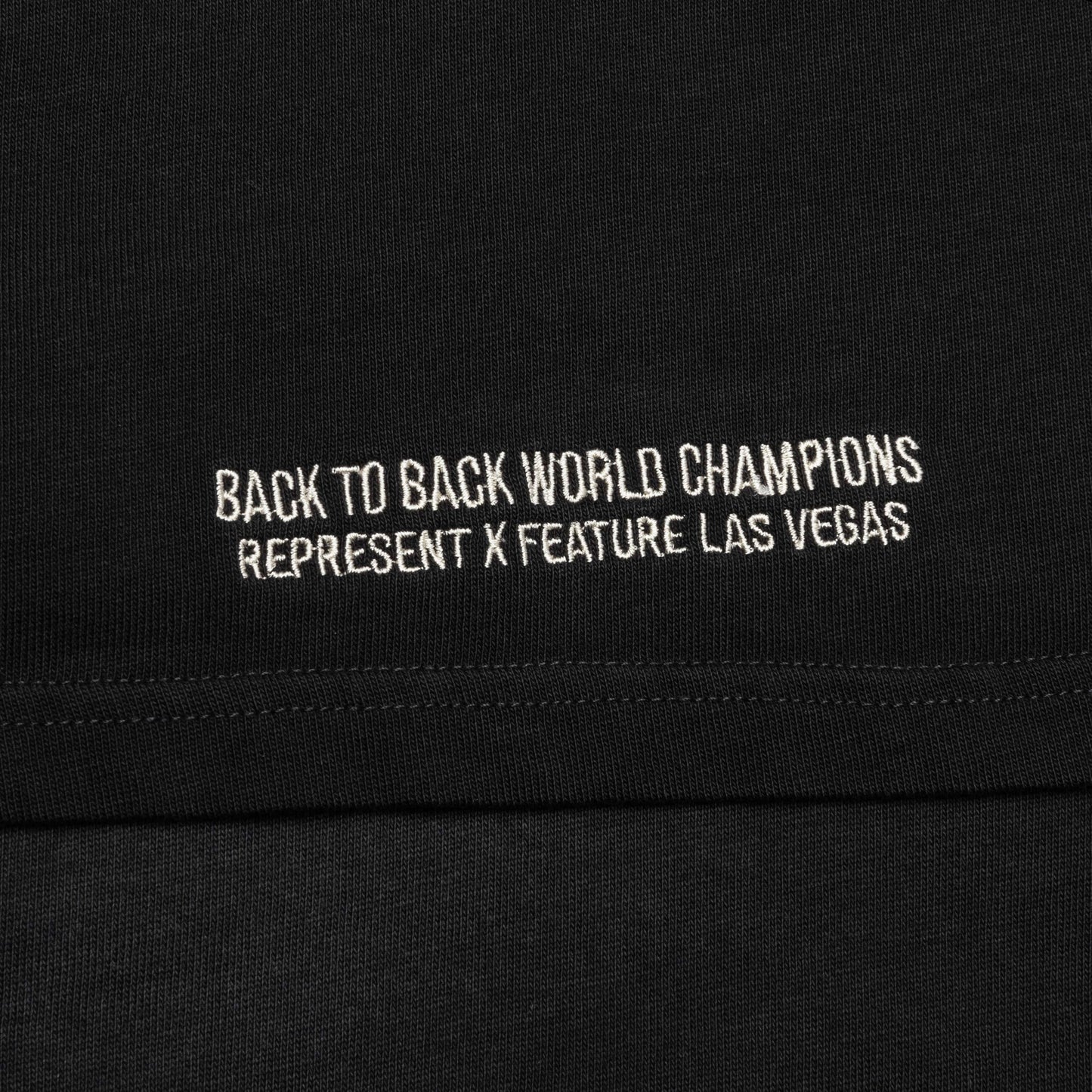 Feature x Represent Head 2 Head T Shirt Stained Black