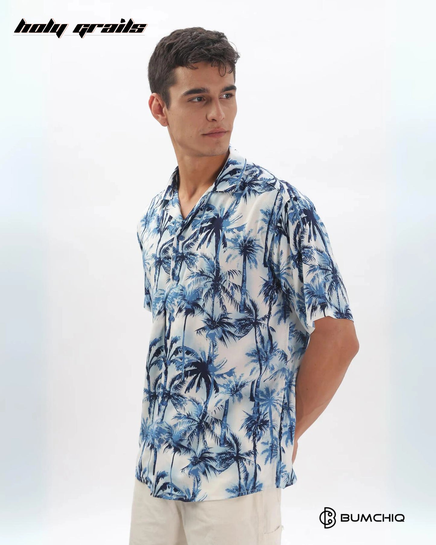 Bluish Palm Shirt HG x Bumchiq
