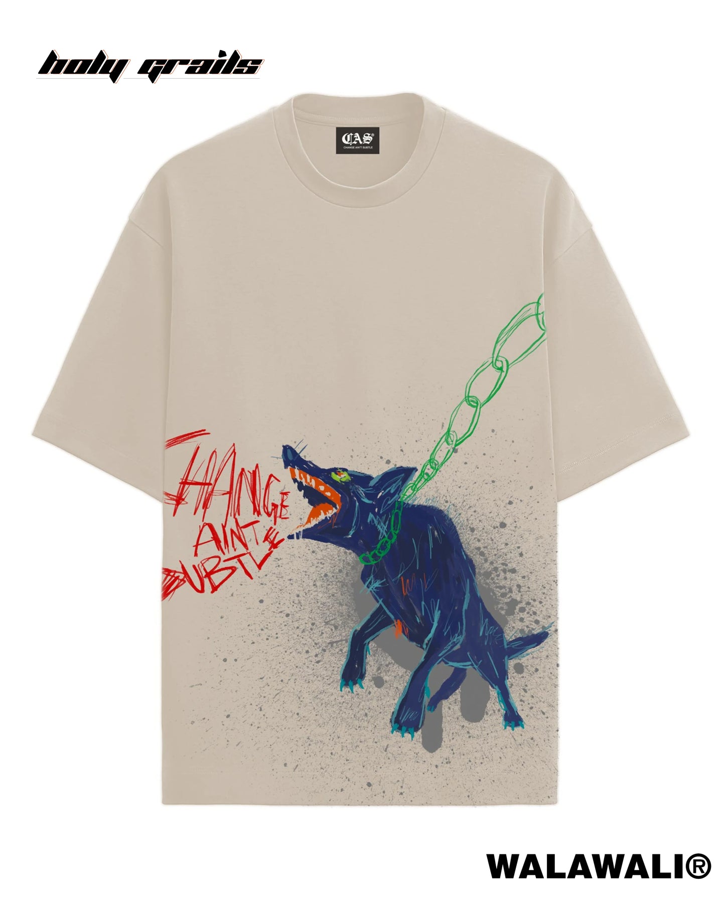 Bark Oversize Graphic Tee HG X WalaWali
