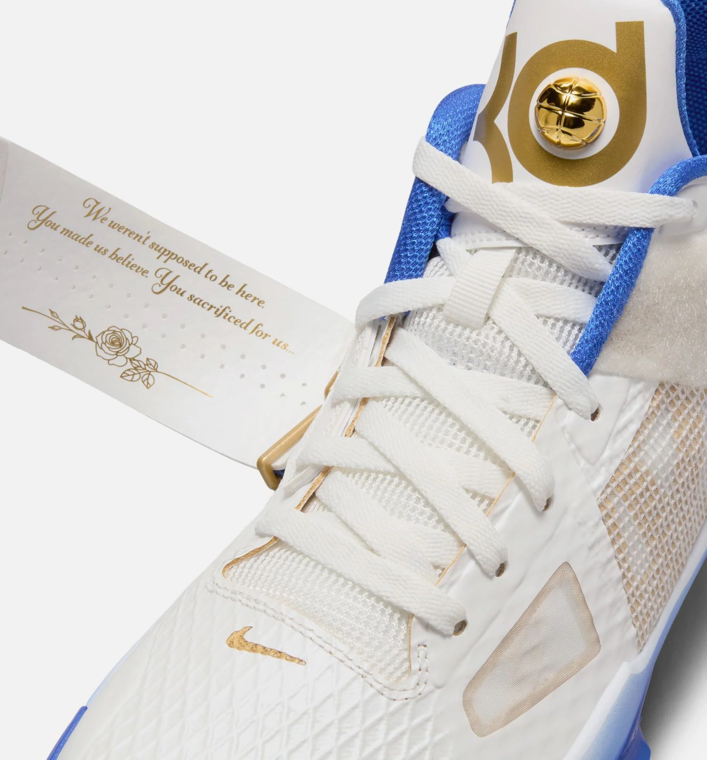 Zoom KD 4 Alternate MVP Mens Lifestyle Shoe Summit White Hyper Royal Metallic Gold