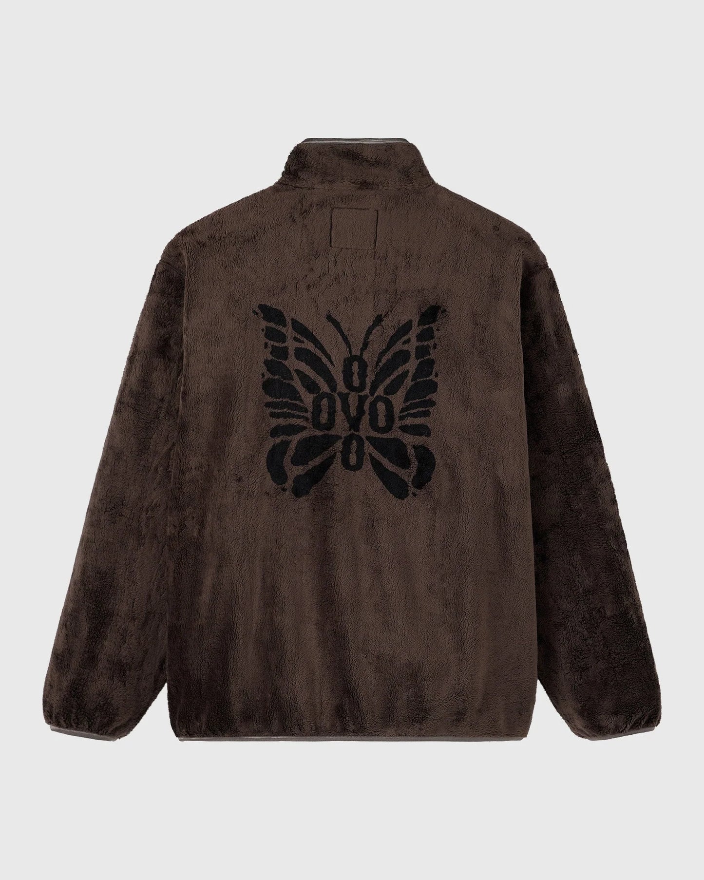 NEEDLES Sherpa Half Zip Mockneck Brown