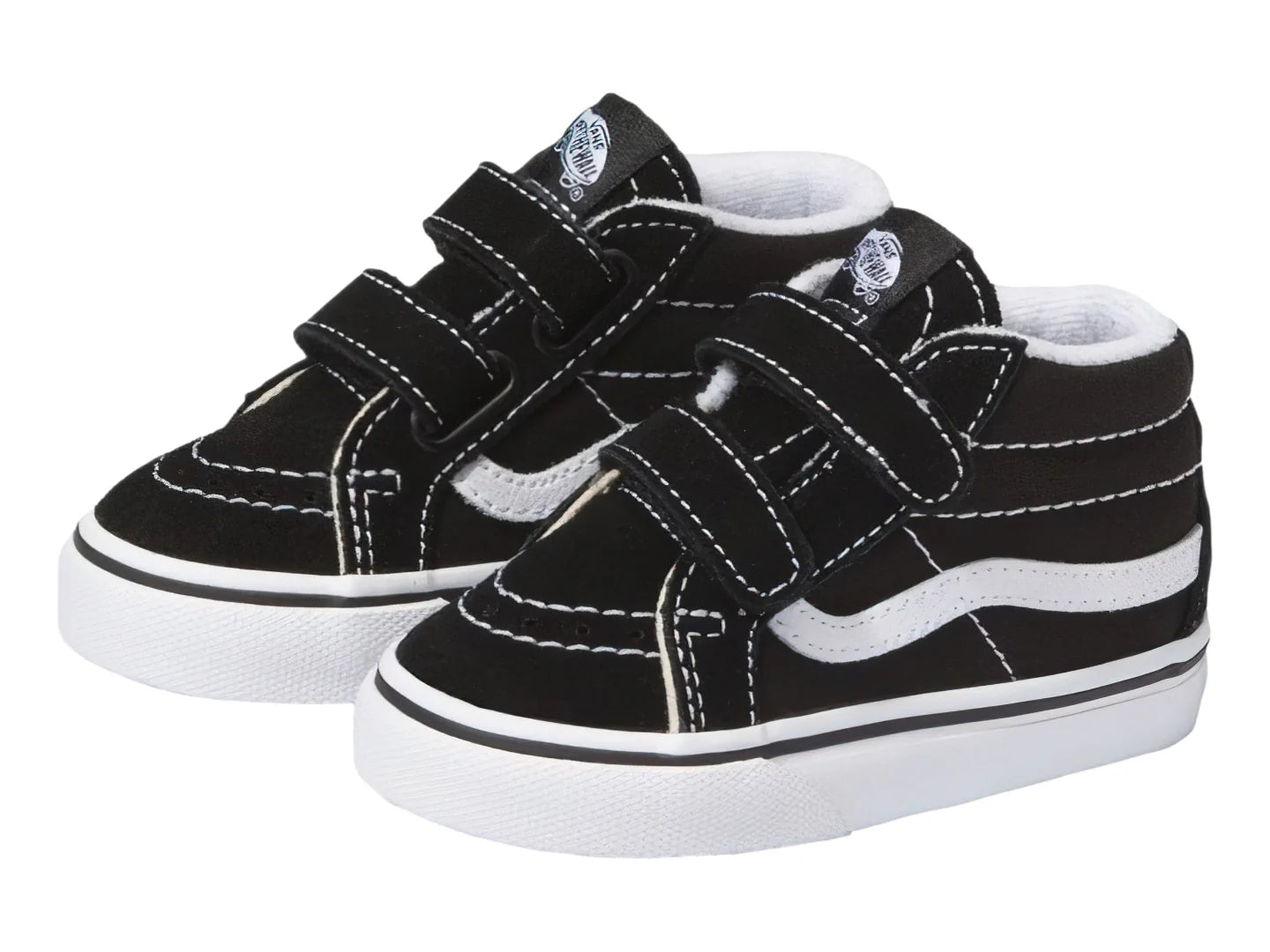 Tenis Vans Sk8 Mid Reissue Negro y Blanco para Niño
