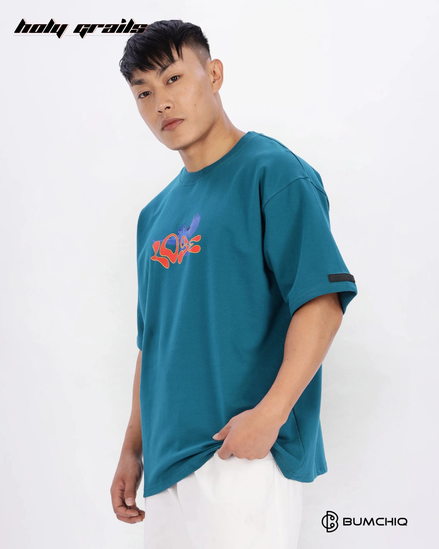 Money Rules Green Oversize Tee HG x Bumchiq