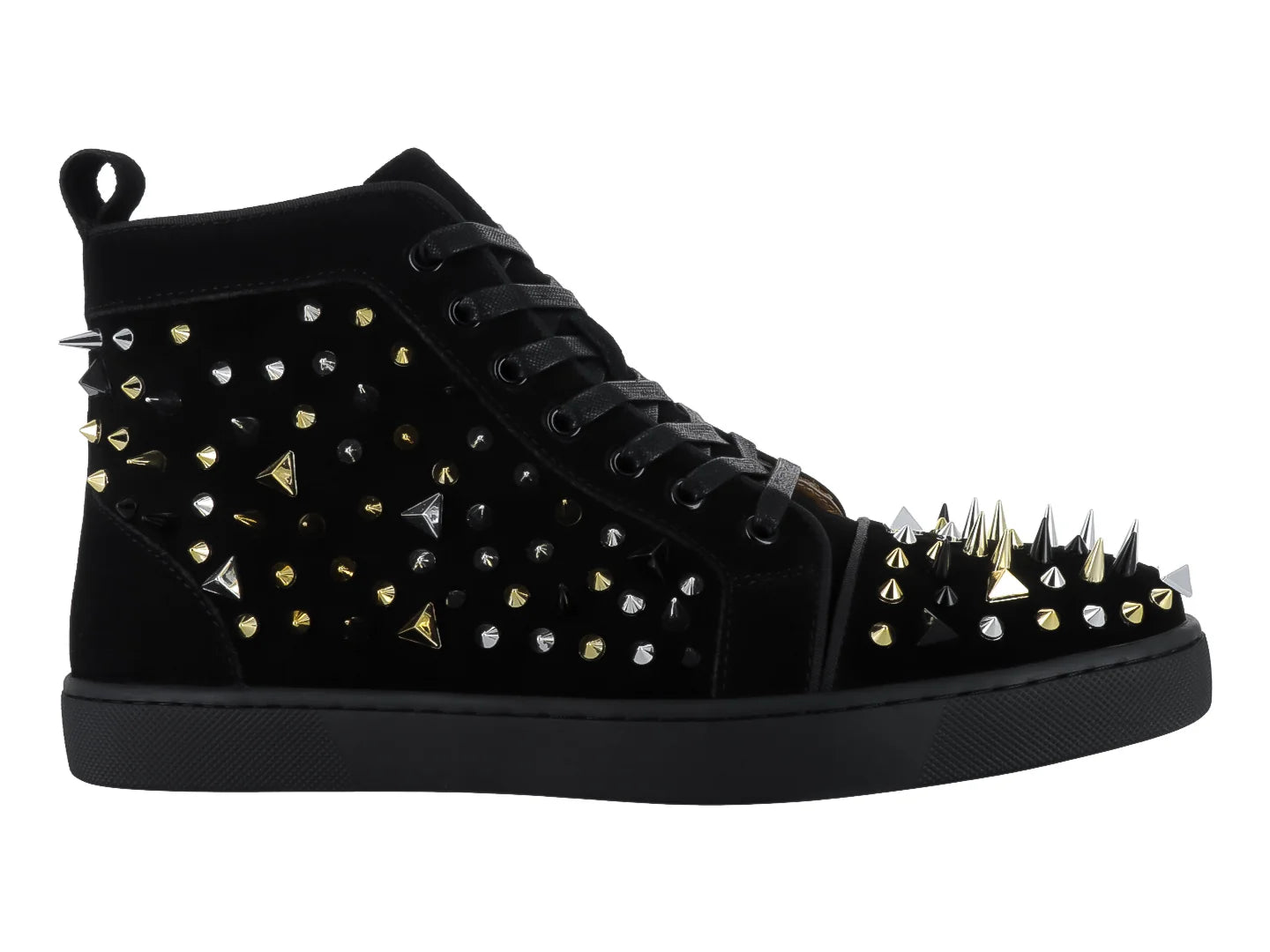 Tenis Barabas Negro con Estoperoles para Hombre